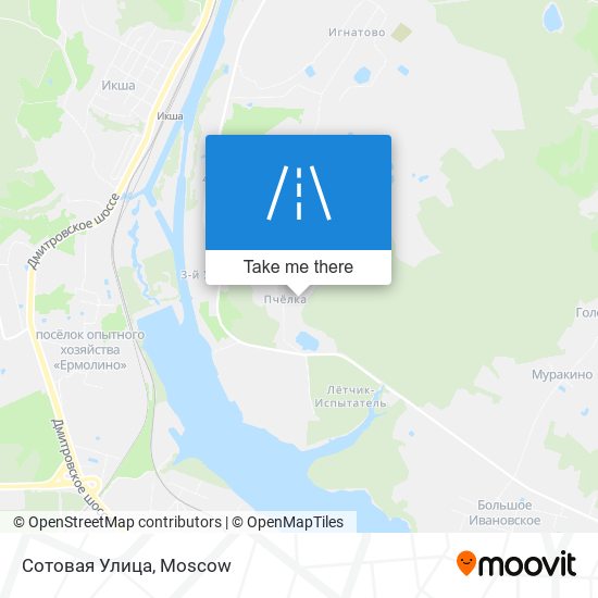 Сотовая Улица map