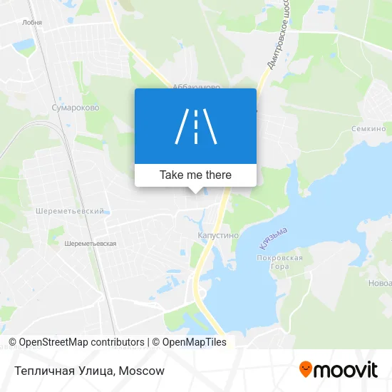 Тепличная Улица map