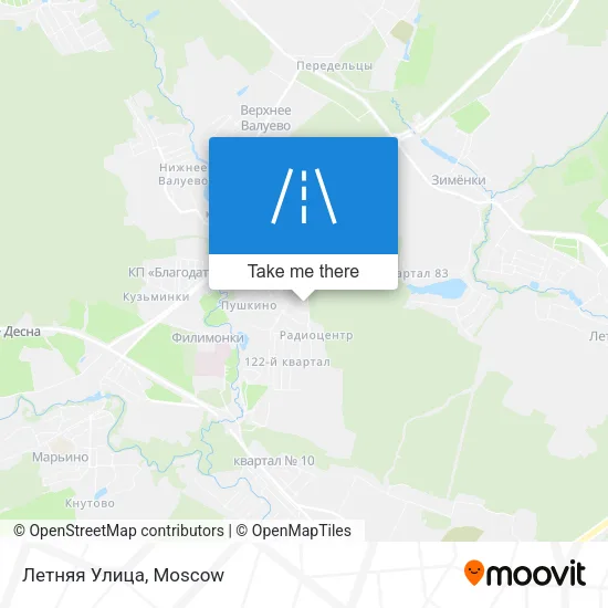 Летняя Улица map