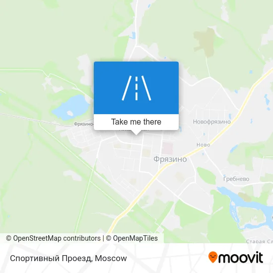 Спортивный Проезд map