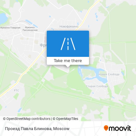 Проезд Павла Блинова map