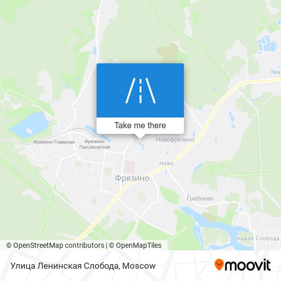 Улица Ленинская Слобода map