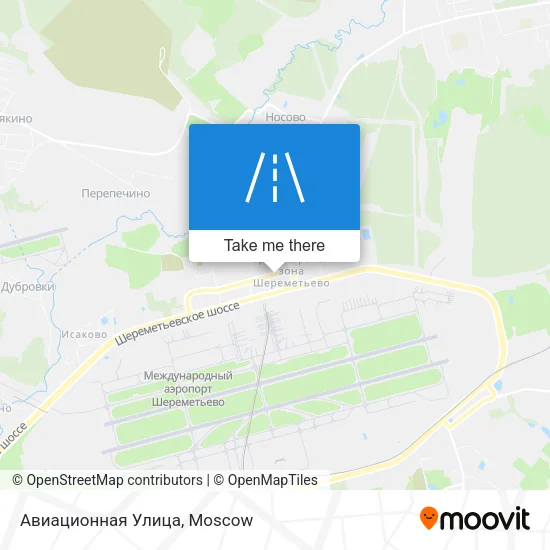 Авиационная Улица map