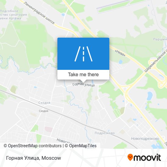 Горная Улица map