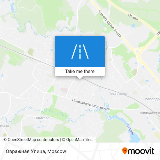 Овражная Улица map