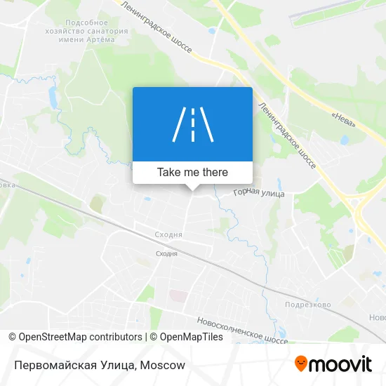 Первомайская Улица map