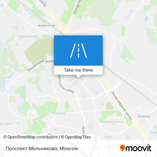 Проспект Мельникова map