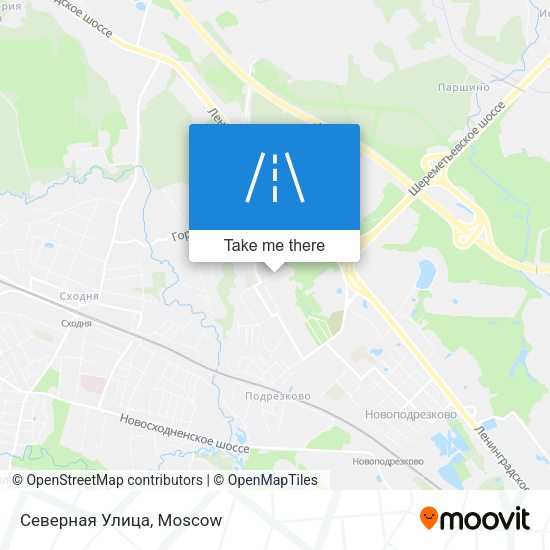 Северная Улица map