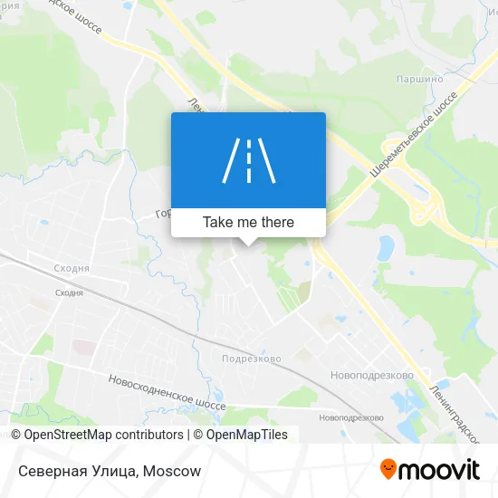 Северная Улица map