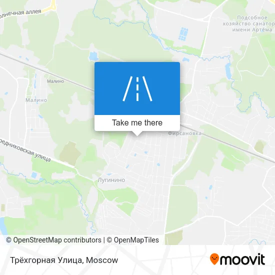 Трёхгорная Улица map