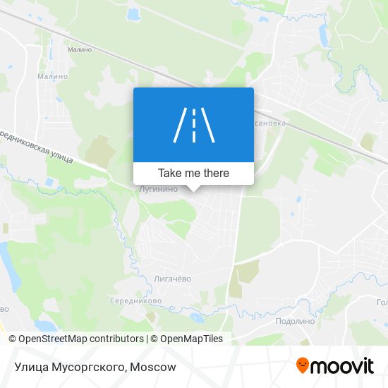 Улица Мусоргского map