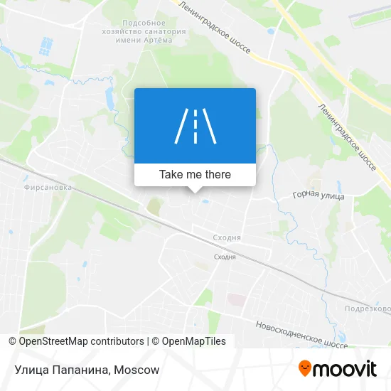 Улица Папанина map