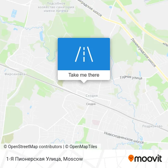 1-Я Пионерская Улица map