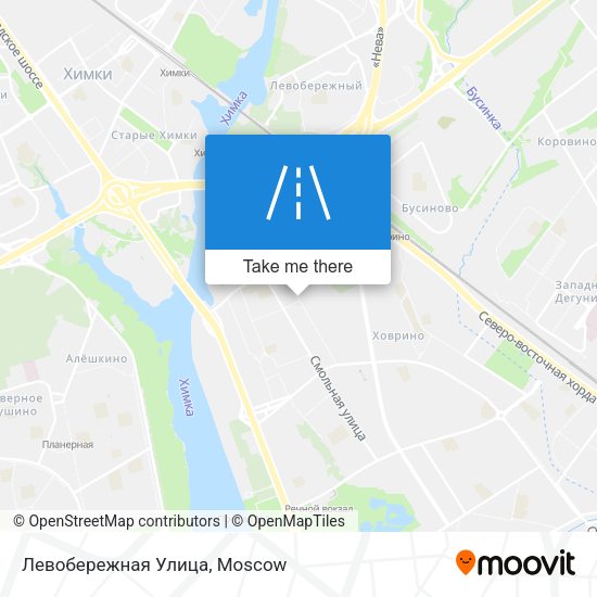 Левобережная Улица map