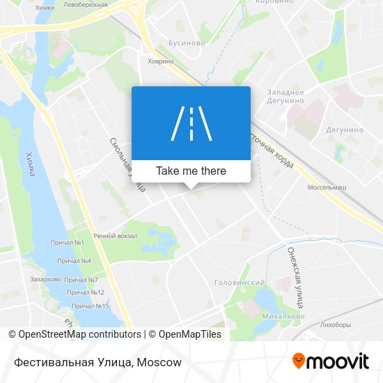 Фестивальная Улица map