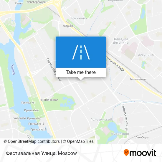 Фестивальная Улица map