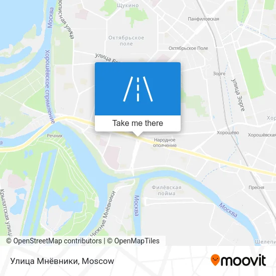 Улица Мнёвники map