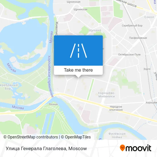 Улица Генерала Глаголева map