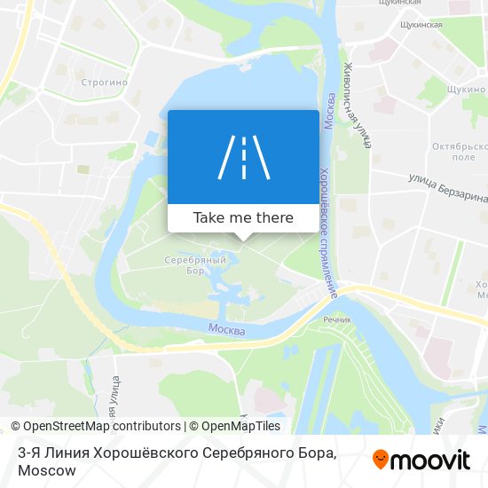 3-Я Линия Хорошёвского Серебряного Бора map