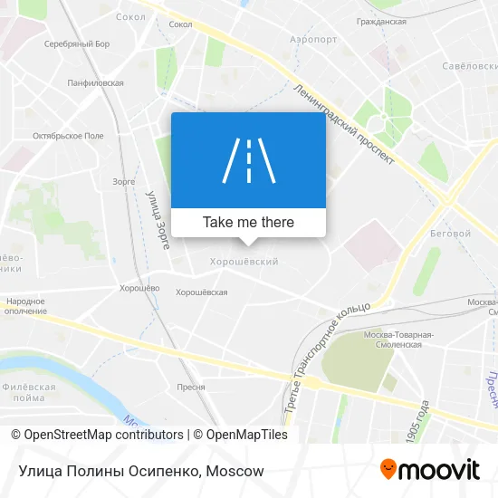 Улица Полины Осипенко map