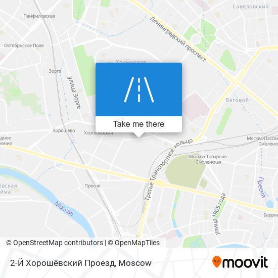 2-Й Хорошёвский Проезд map