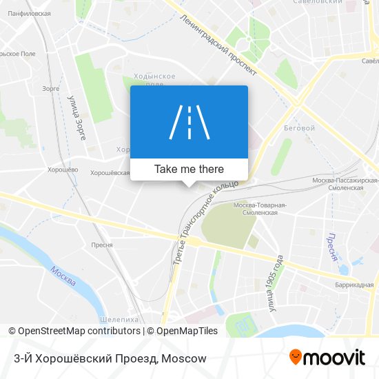 3-Й Хорошёвский Проезд map