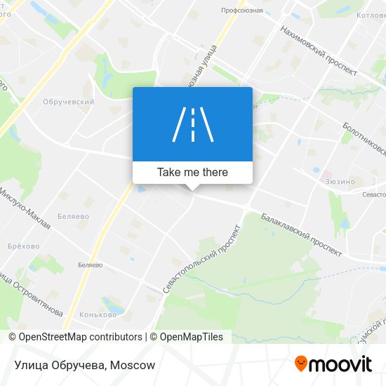 Улица Обручева map
