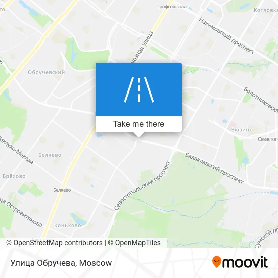 Улица Обручева map