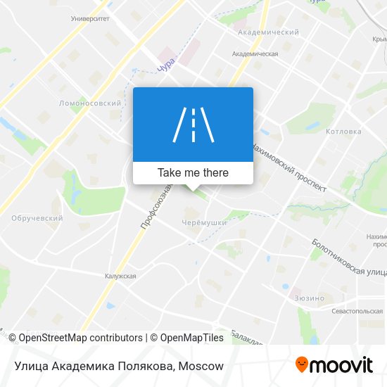 Улица Академика Полякова map