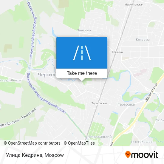 Улица Кедрина map