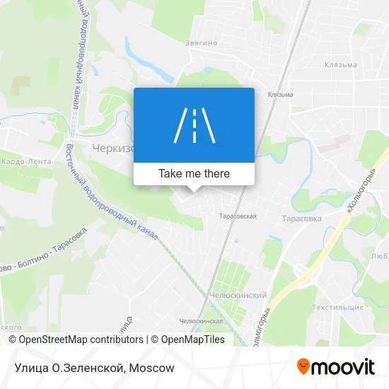 Улица О.Зеленской map