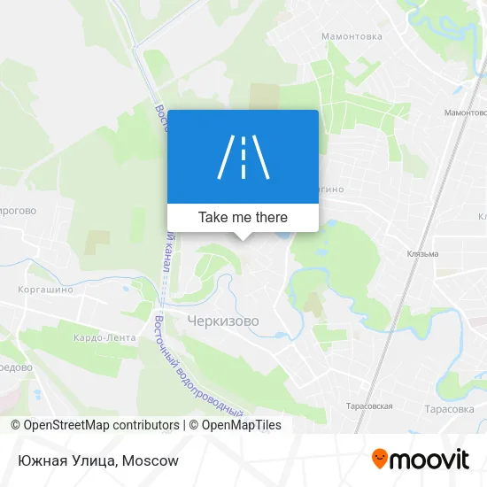 Южная Улица map