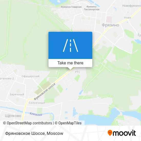Фряновское Шоссе map