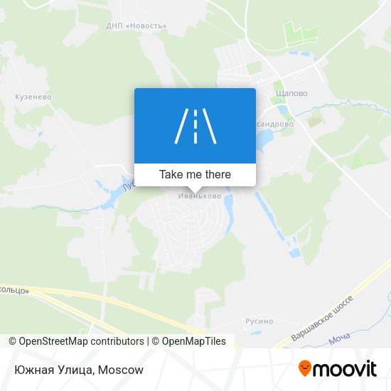 Южная Улица map