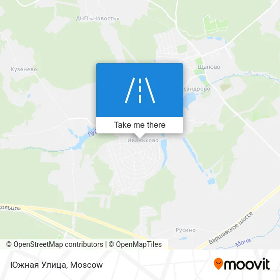 Южная Улица map
