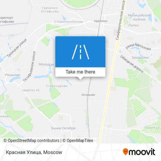 Красная Улица map