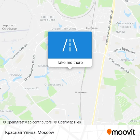 Красная Улица map