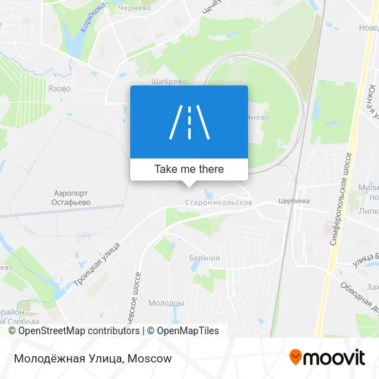 Молодёжная Улица map