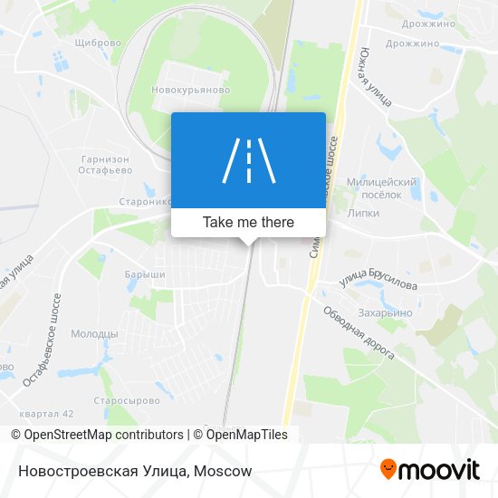 Новостроевская Улица map