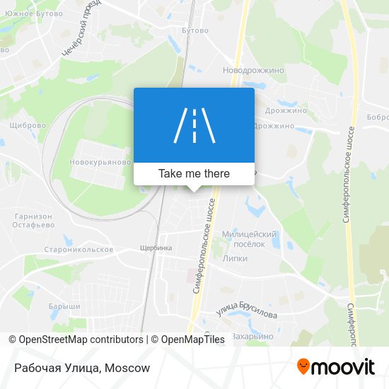 Рабочая Улица map