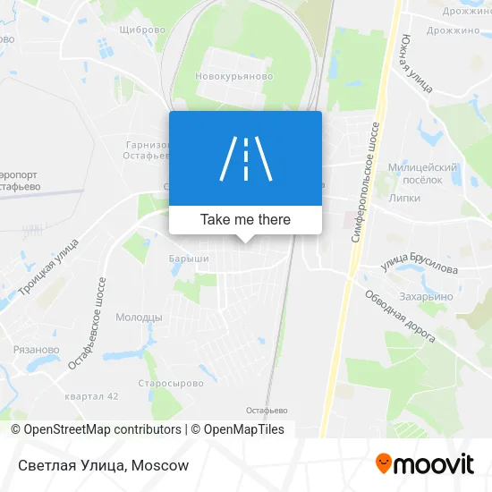 Светлая Улица map