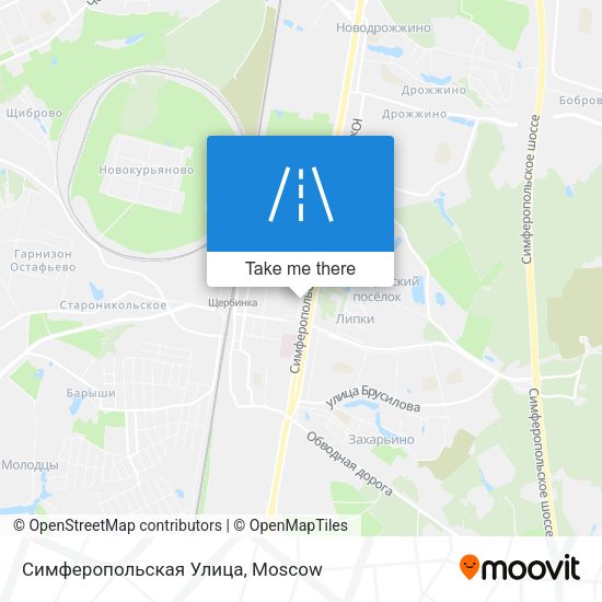 Симферопольская Улица map