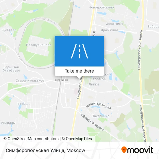 Симферопольская Улица map