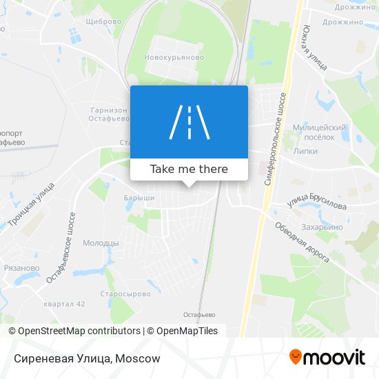 Сиреневая Улица map