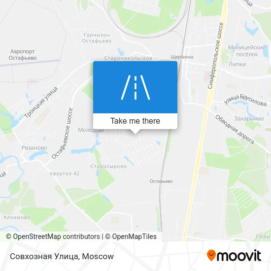 Совхозная Улица map