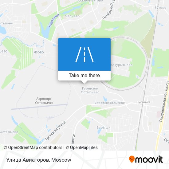 Улица Авиаторов map