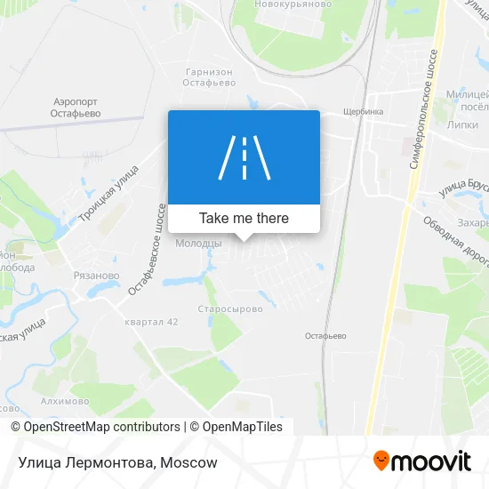 Улица Лермонтова map