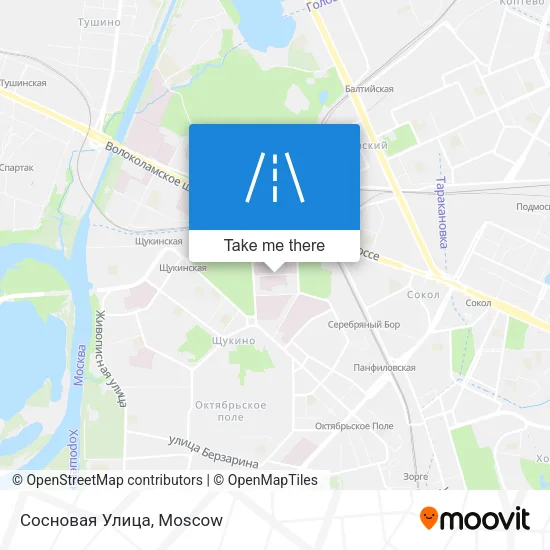 Сосновая Улица map