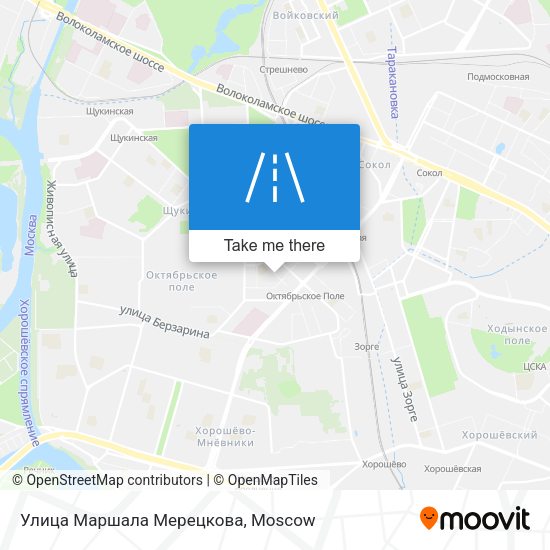 Улица Маршала Мерецкова map