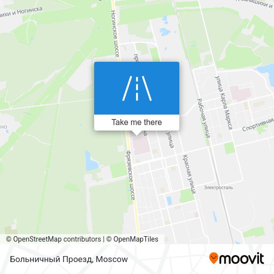 Больничный Проезд map